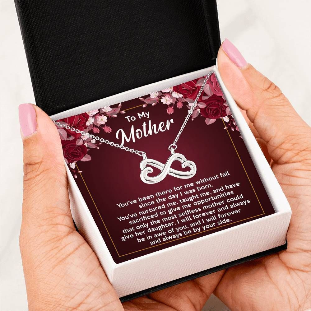 Gift For Mother Infinity Heart Necklace I Will Always Be By Your Side