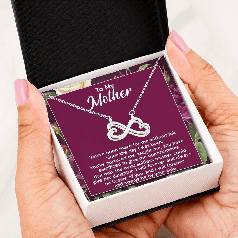 Gift For Mother Premium Infinity Heart Necklace I Will Forever And Always Be By Your Side