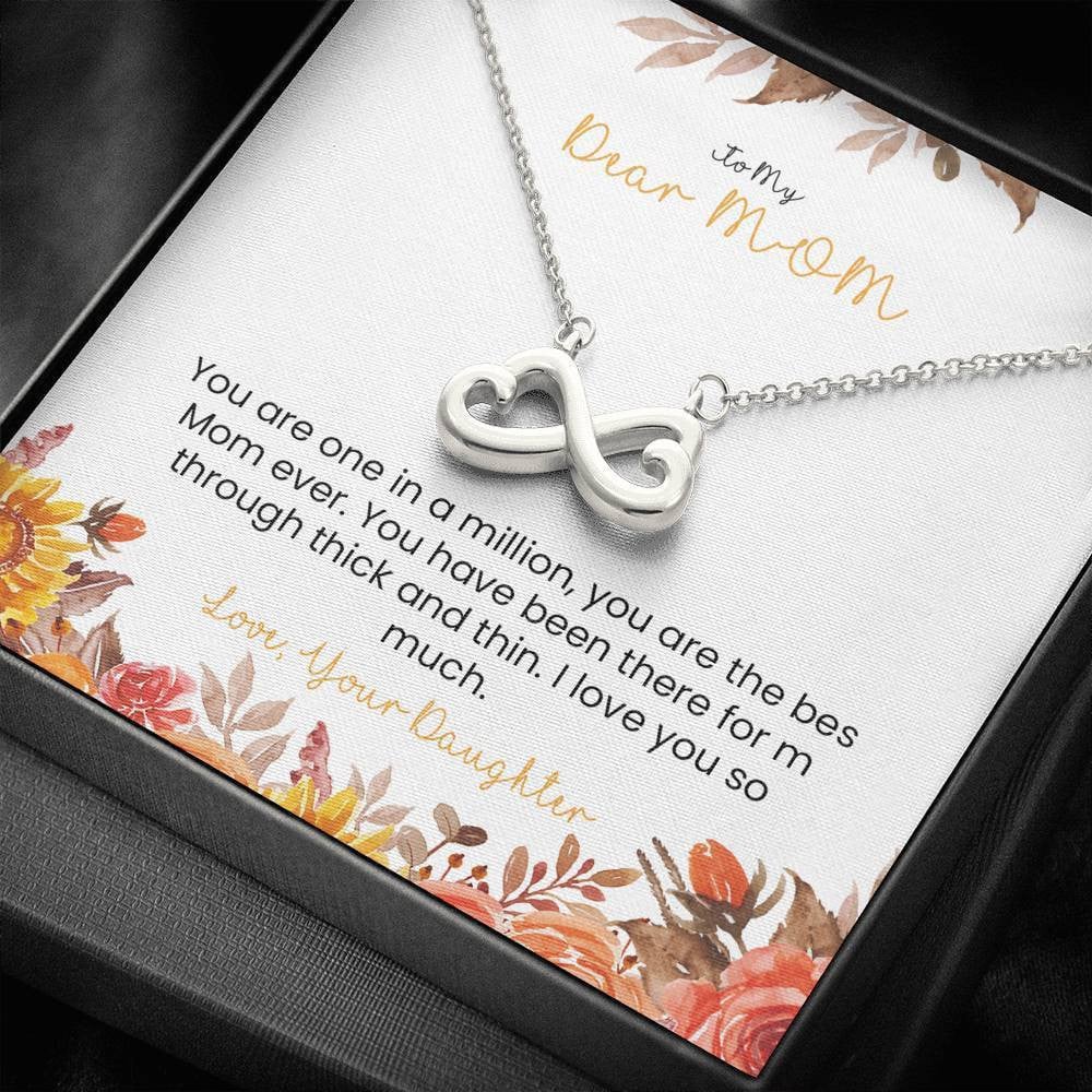 Gift For Mother You Are One In A Million Infinity Heart Necklace