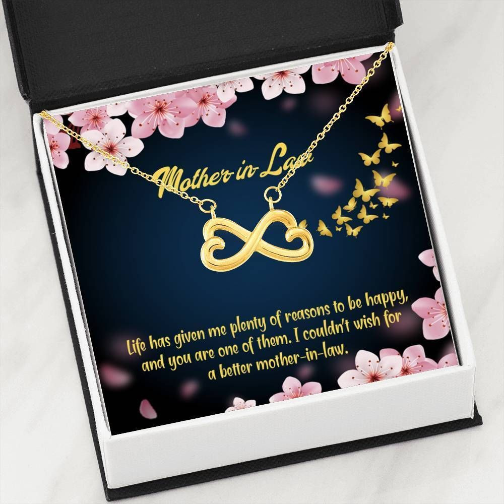 Gifts For Mother In Law Reasons To Be Happy  Infinity Heart Necklace
