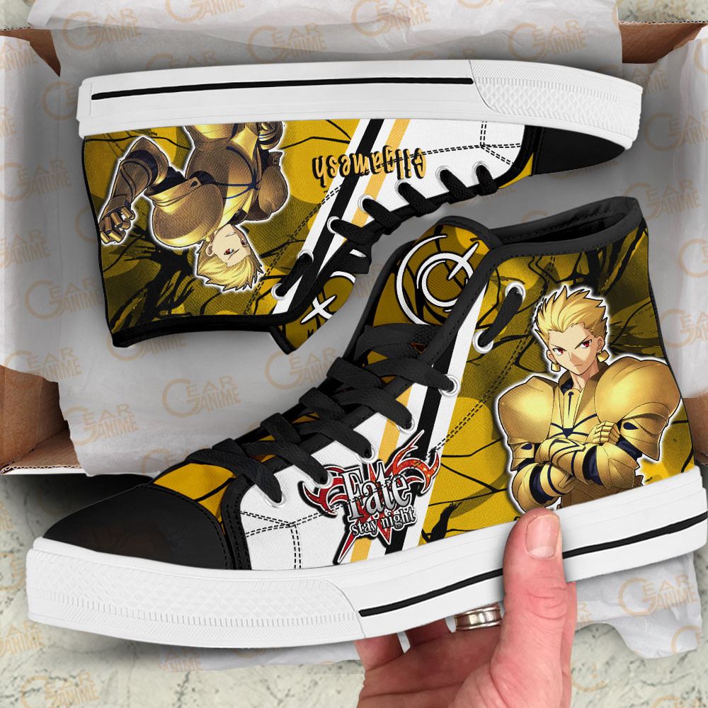 Gilgamesh High Top Shoes Custom Fate Stay Night Sneakers