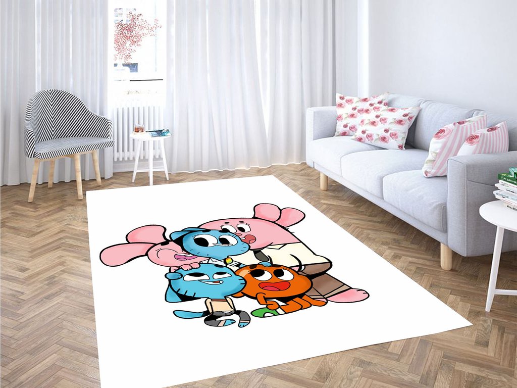 Gimball Character Living Room Modern Carpet Rectangle Rug