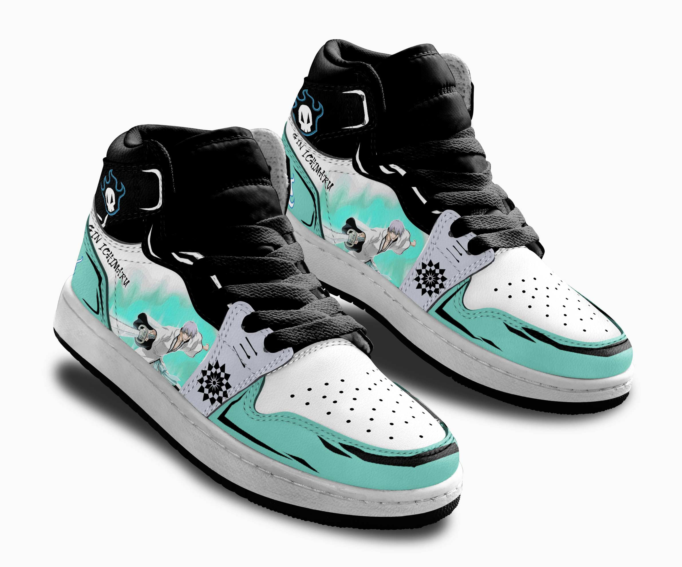 Gin Ichimaru Kids Sneakers Custom Anime Bleach Shoes For Kids