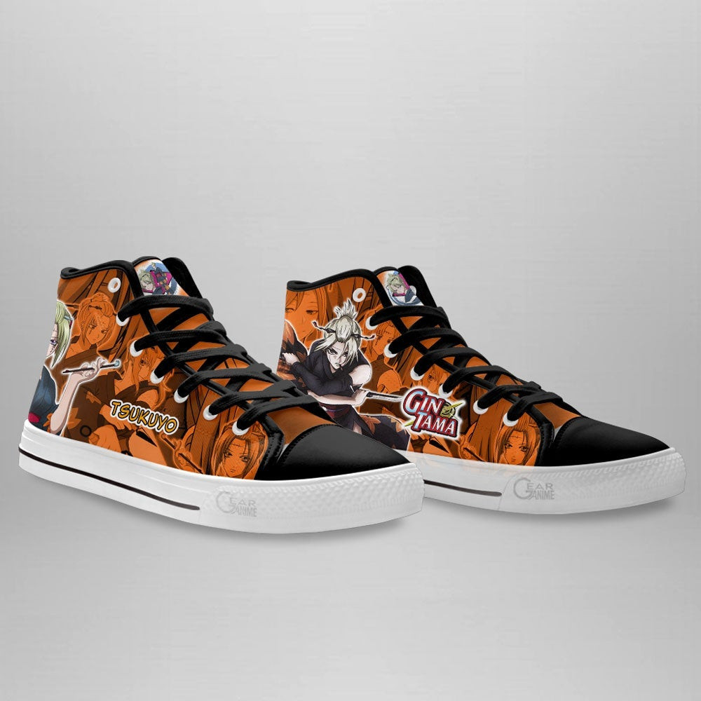 Gintama Tsukuyo High Top Shoes Custom Gintama Anime Sneakers