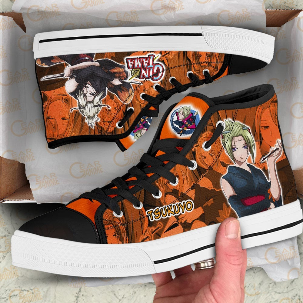 Gintama Tsukuyo High Top Shoes Custom Gintama Anime Sneakers