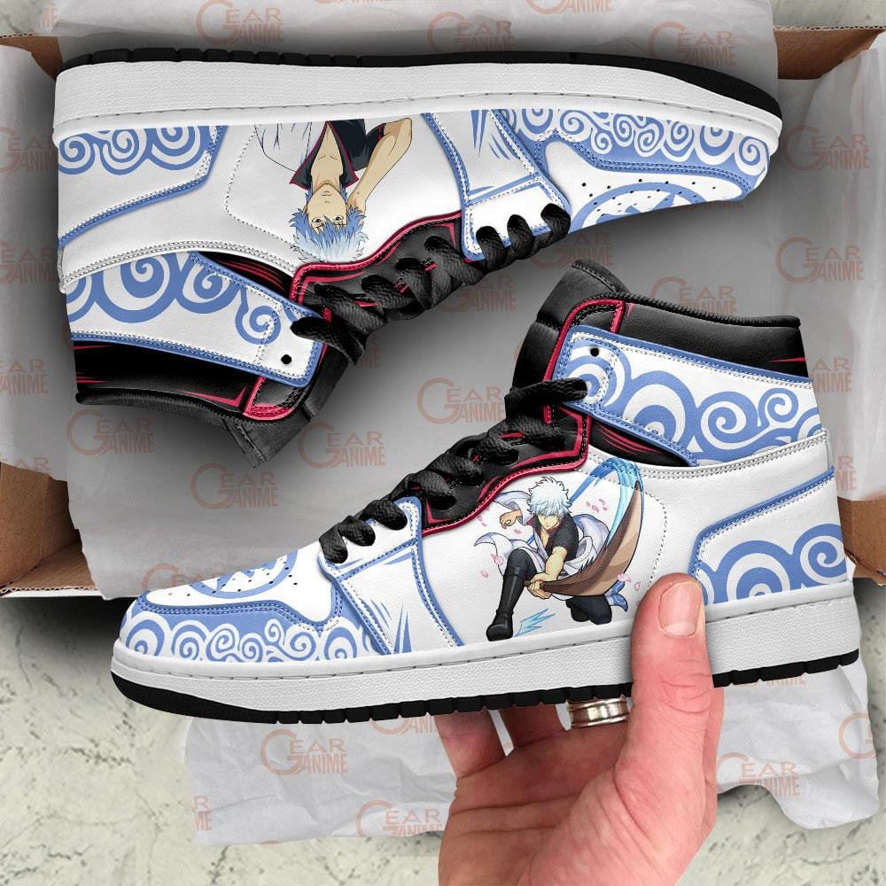 Gintoki JD1s Sneakers Gintama Anime Shoes, Air Jordan Hightop
