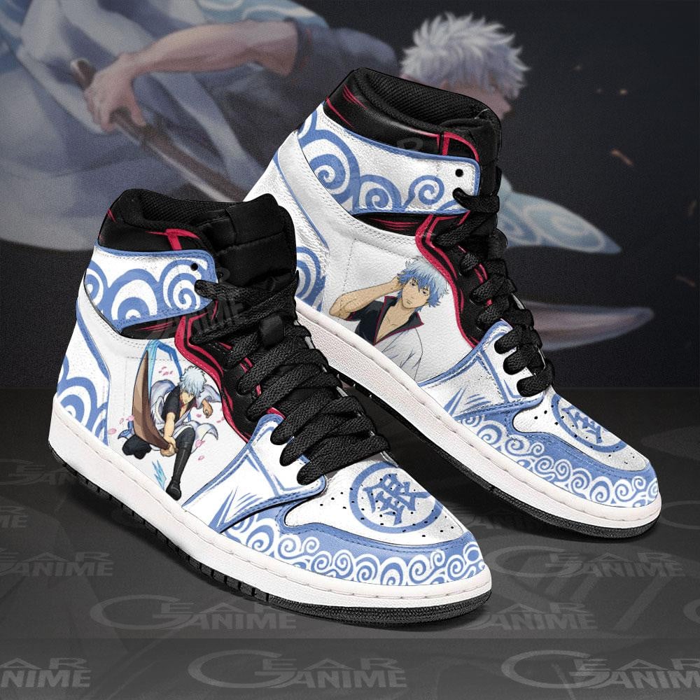 Gintoki JD1s Sneakers Gintama Anime Shoes, Air Jordan Hightop