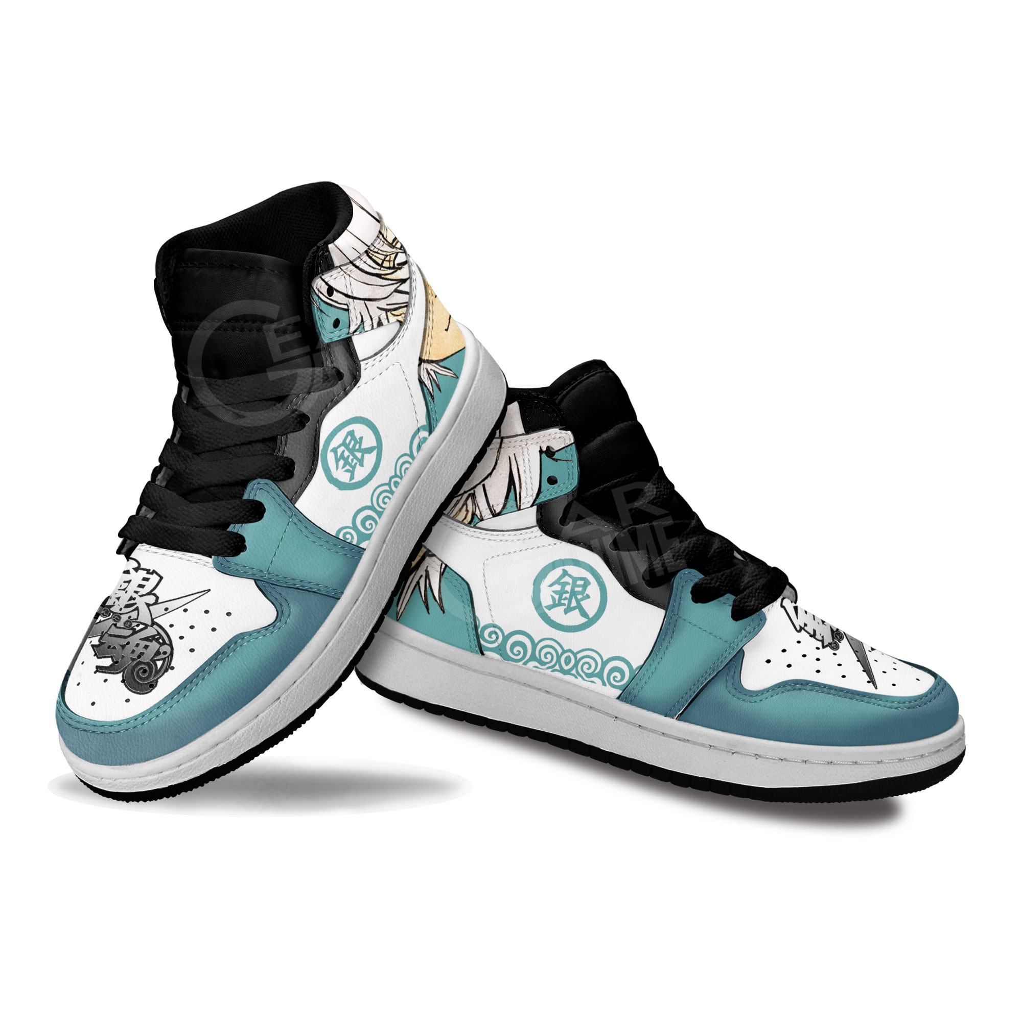Gintoki Sakata Kids Sneakers Gintama Anime Kids Shoes