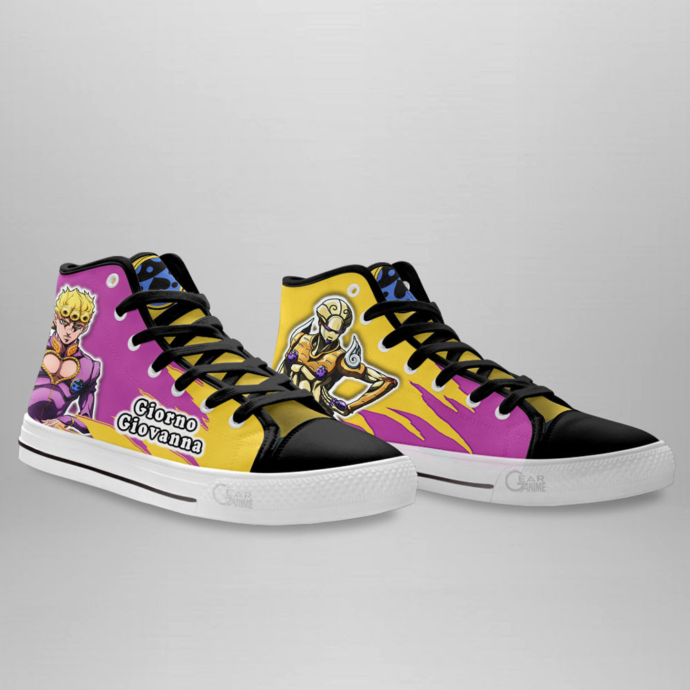 Giorno Giovanna High Top Shoes JoJo’s Bizarre Adventure Anime Sneakers