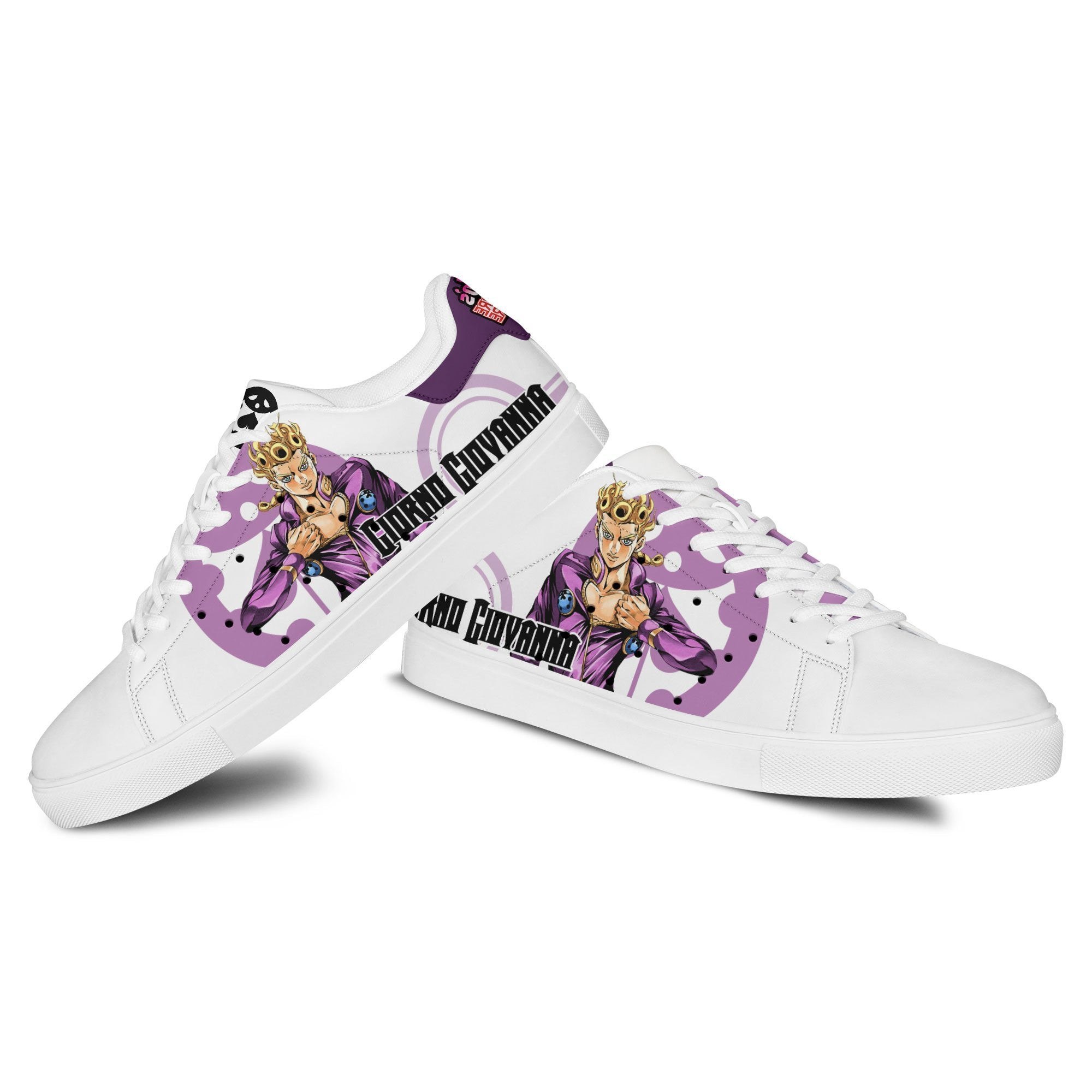 Giorno Giovanna Skate Sneakers Custom Anime Jojo’s Bizarre Adventure Shoes