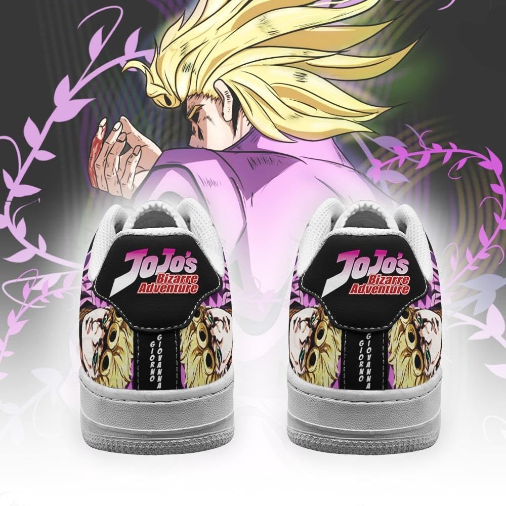 Giorno Giovanna Sneakers JoJo Anime Shoes Fan Gift Idea