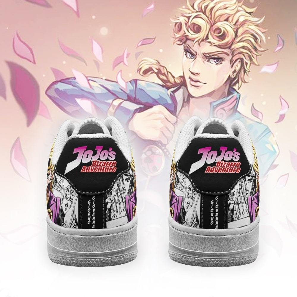 Giorno Giovanna Sneakers Manga Style JoJo’s Anime Shoes Fan Gift