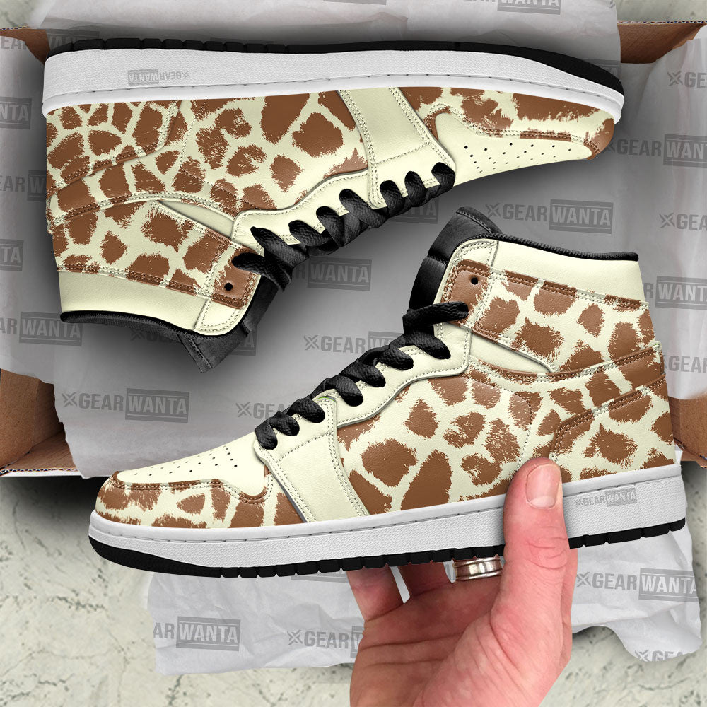 Giraffe Skin J1 Sneakers, Air Jordan Hightop