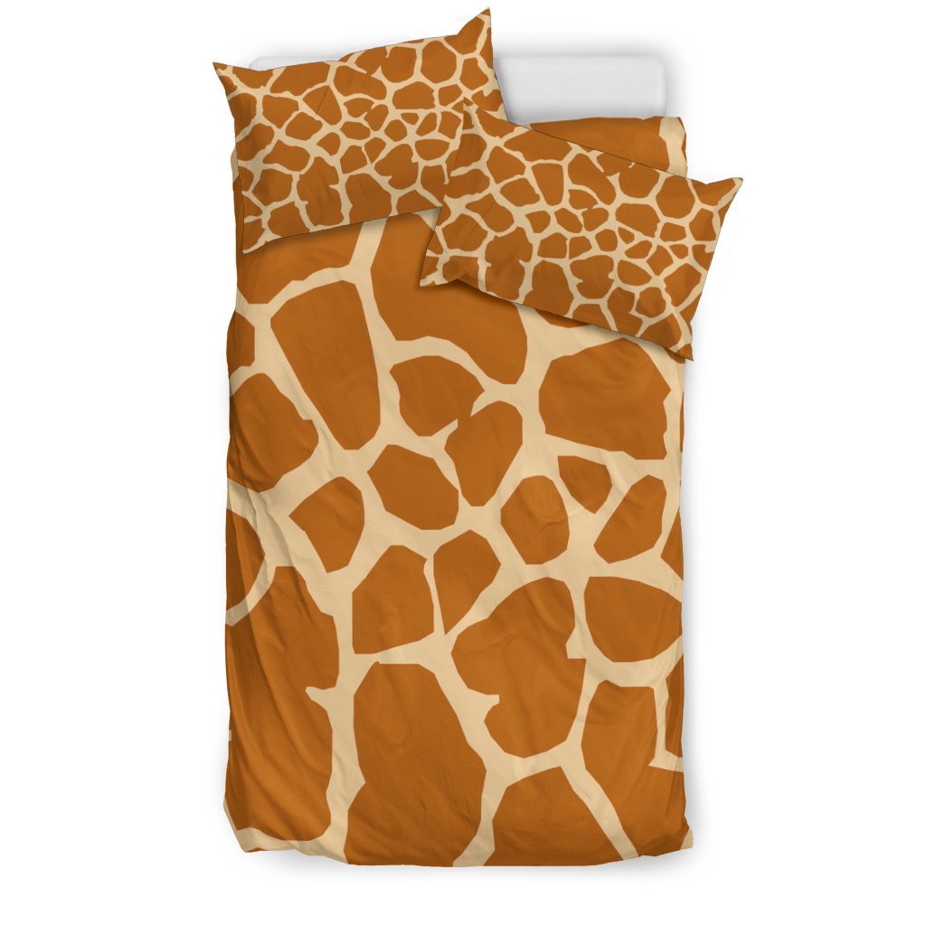 Giraffekin Print 3D Customized Duvet Cover Bedding Set