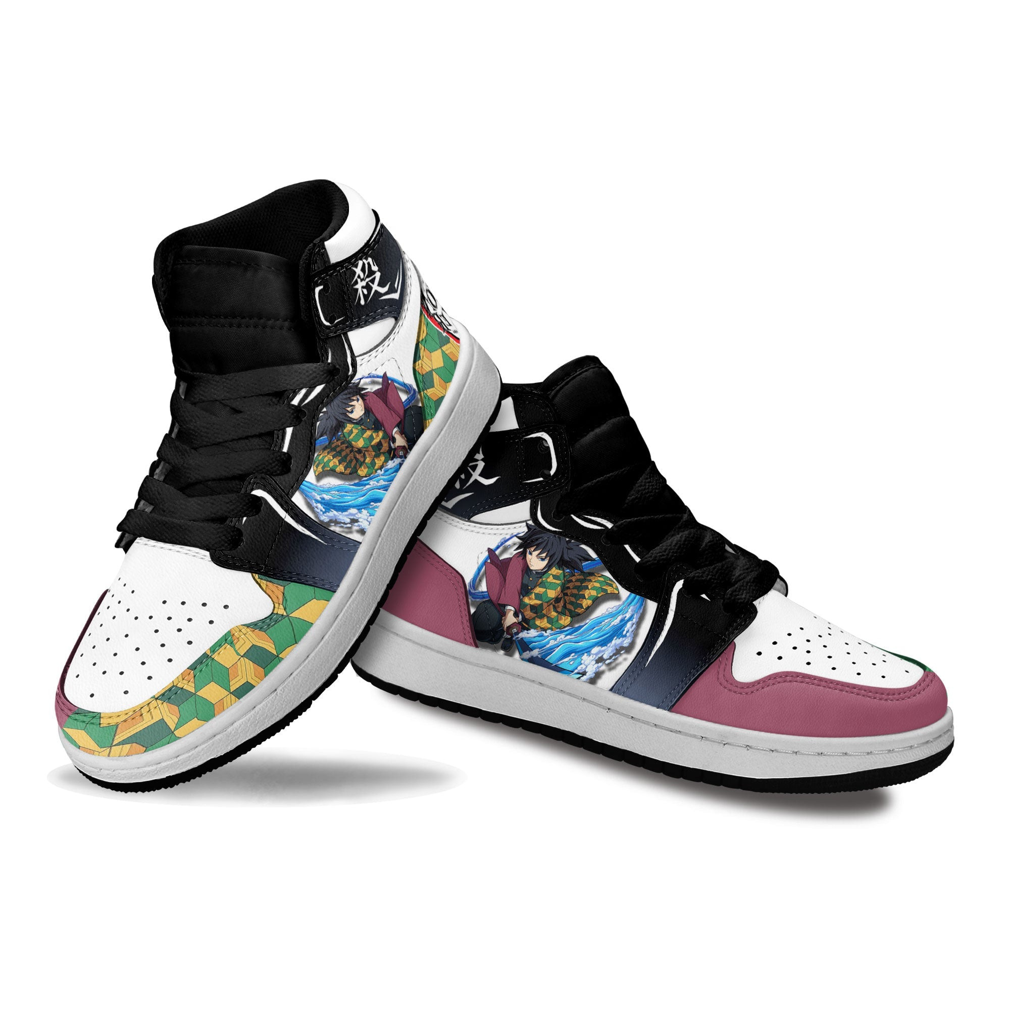 Giyu Tomioka Kids Sneakers Custom Anime Demon Slayer Shoes For Kids
