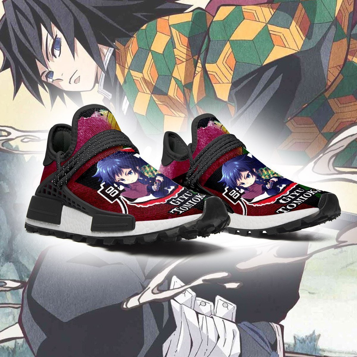 Giyu Tomioka Shoes Demon Slayer Anime Sneakers, NMD Shoes
