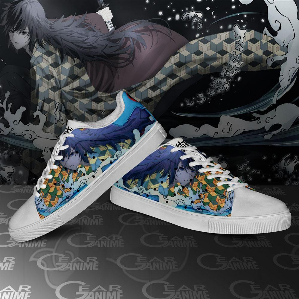 Giyu Tomioka Skate Shoes Demon Slayer Anime Custom Shoes