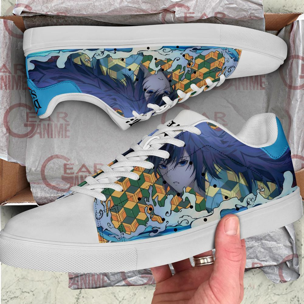 Giyu Tomioka Skate Shoes Demon Slayer Anime Custom Shoes