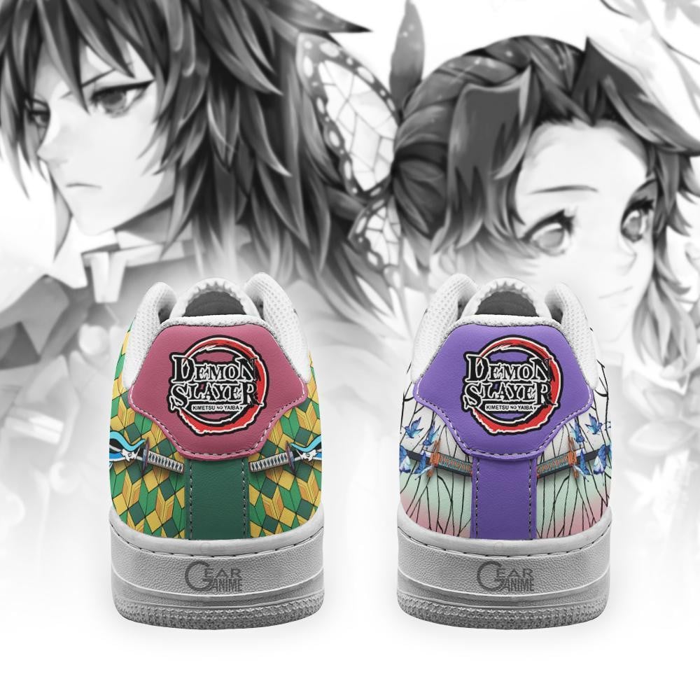 Giyuu and Shinobu Air Sneakers Skill Demon Slayer Anime Shoes