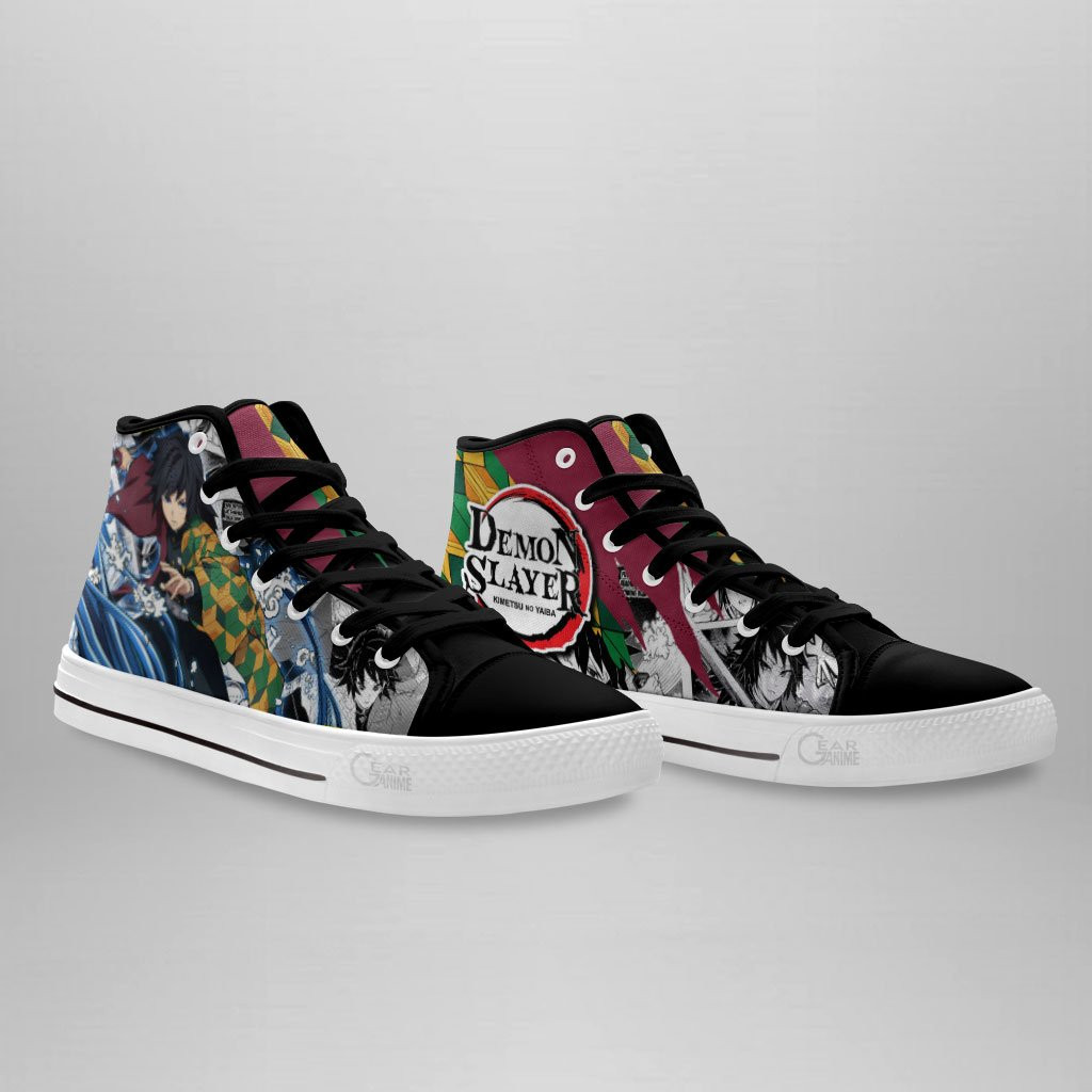Giyuu High Top Shoes Custom Anime Demon Slayer Sneakers