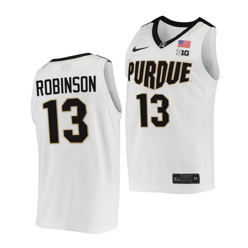 Glenn Robinson #13 Purdue Boilermakers College NBA Alumni White Jersey