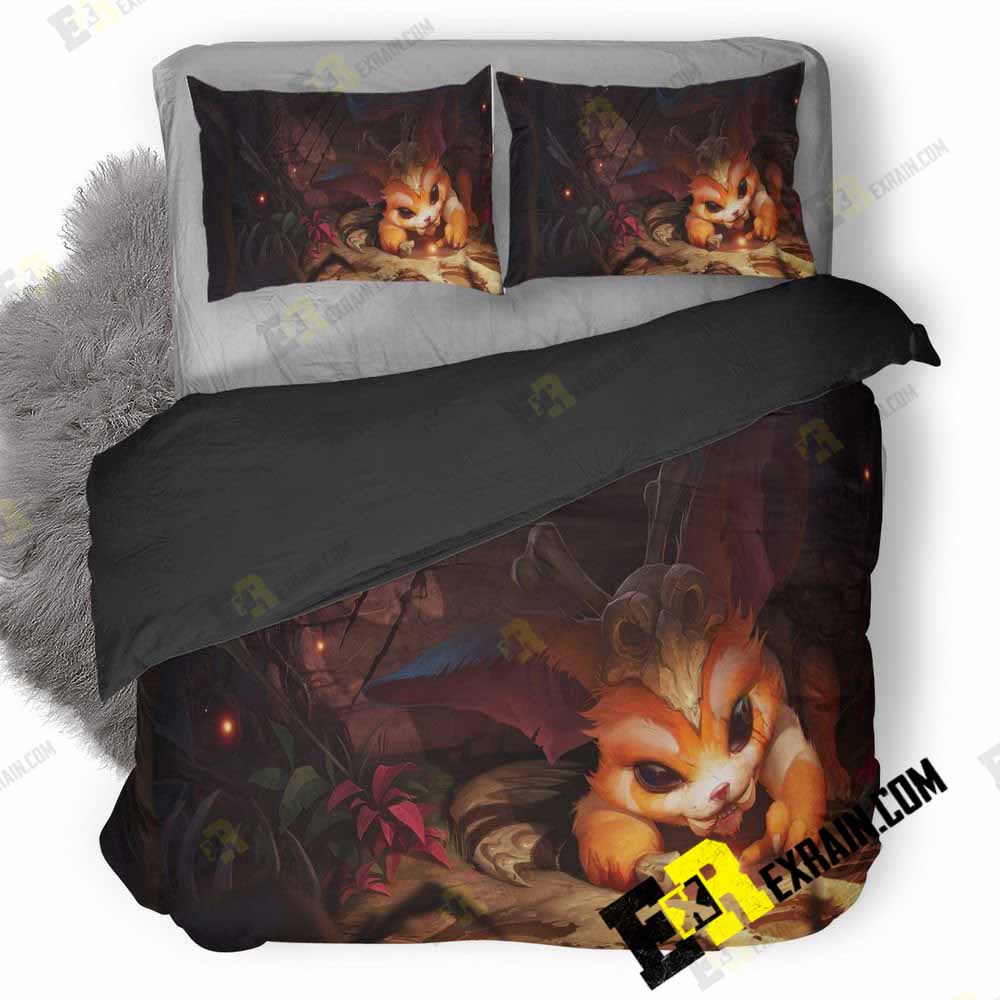 Gnar League Of Legends 3D Customized Duvet Cover Bedding Set