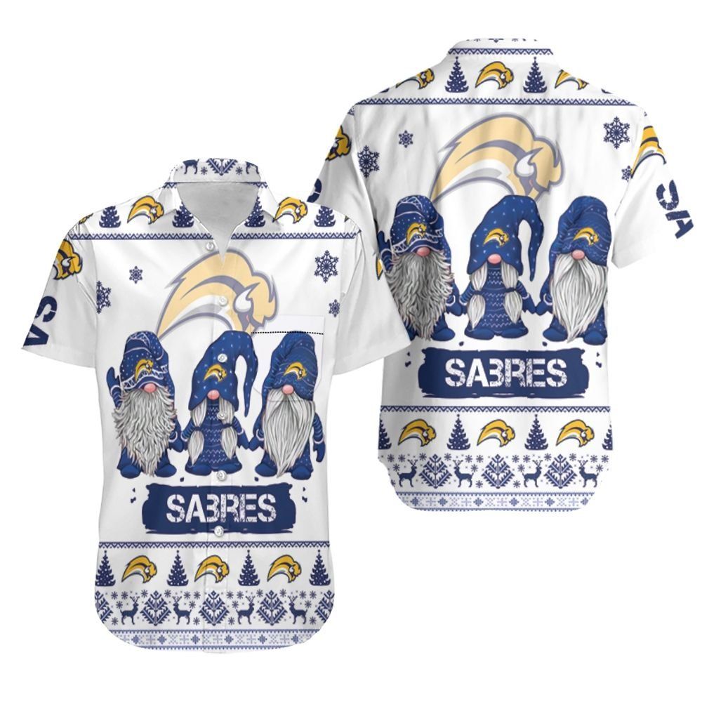 Gnomes Buffalo Sabres Christmas 3D Hawaiian Shirt