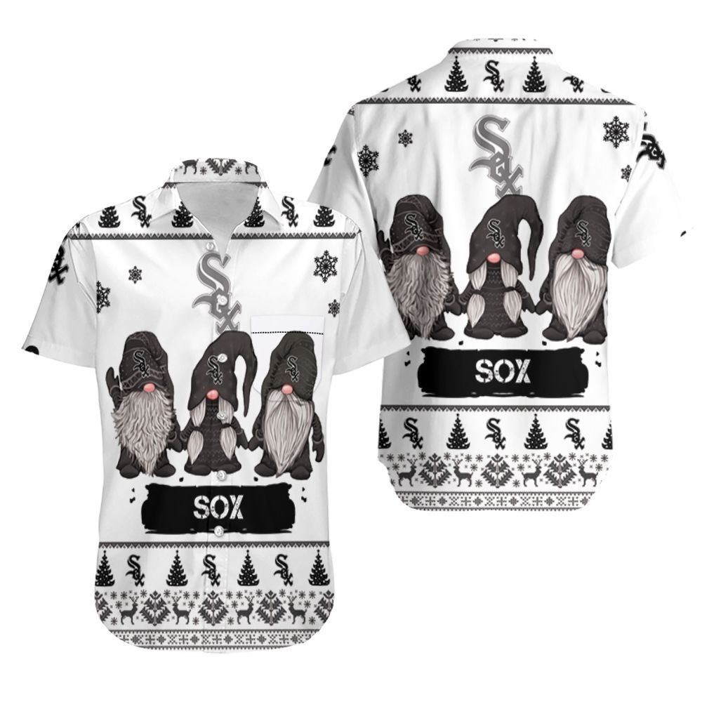 Gnomes Chicago White Sox Christmas 3D Hawaiian Shirt