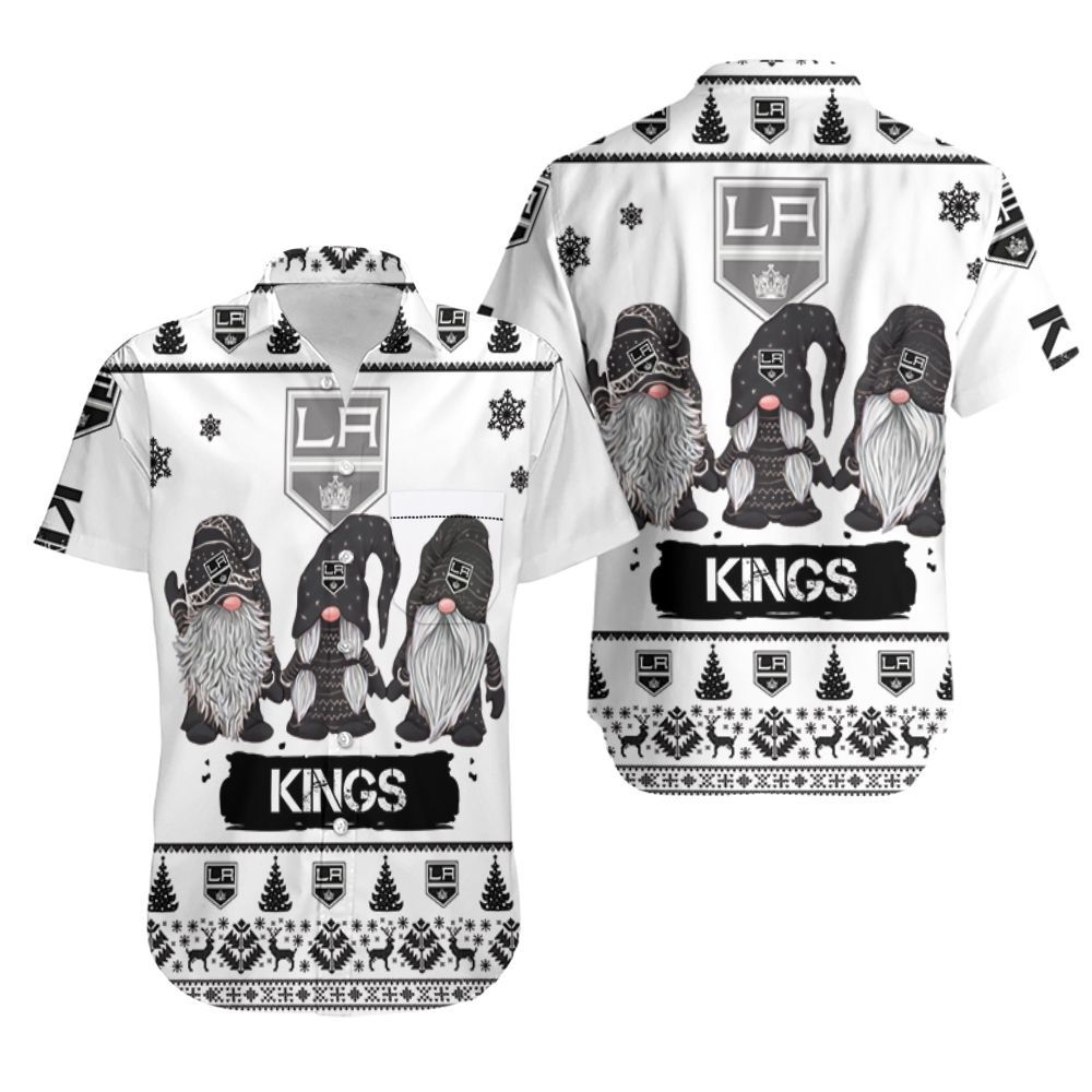 Gnomes Los Angeles Kings Christmas 3D Hawaiian Shirt