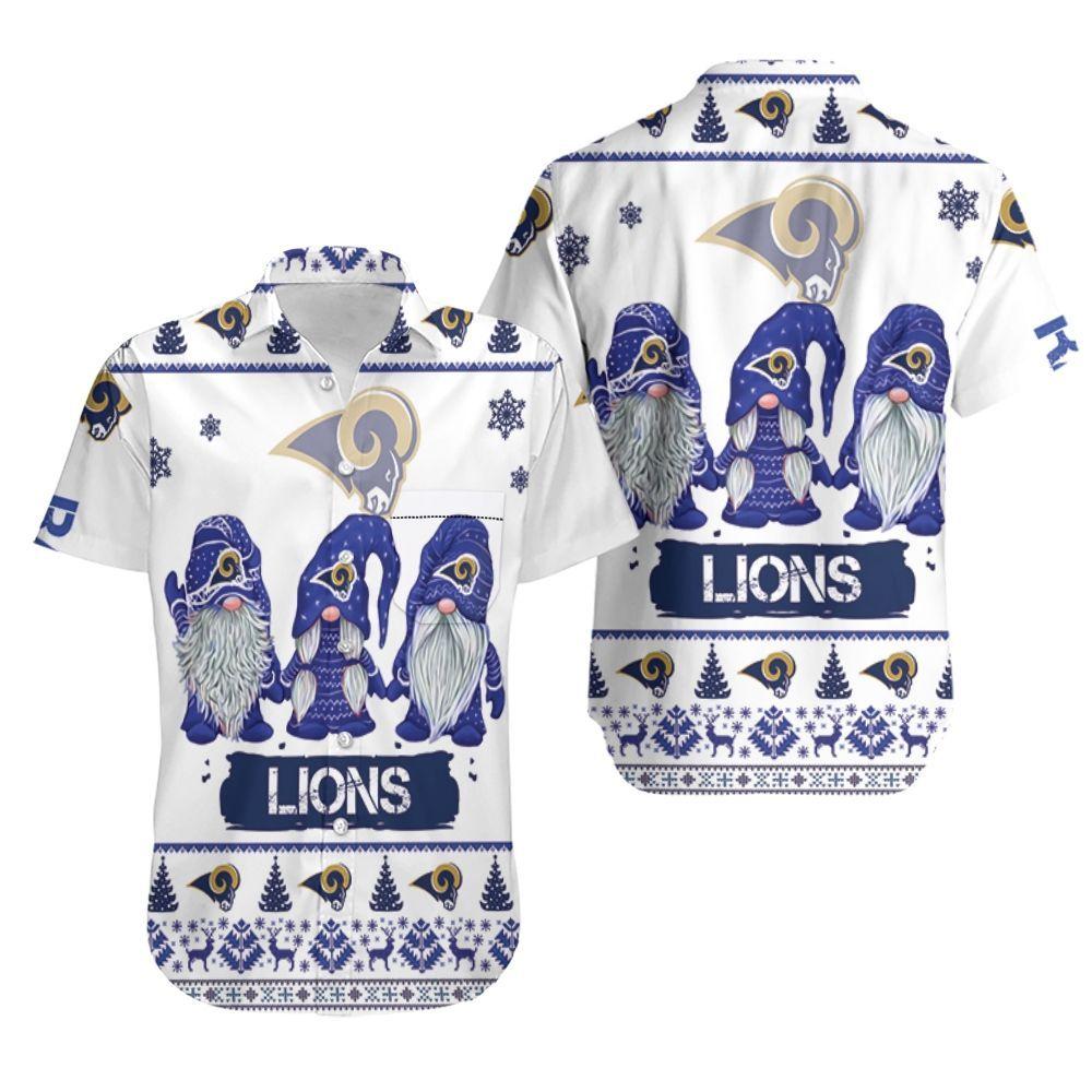 Gnomes Los Angeles Rams Christmas Hawaiian Shirt