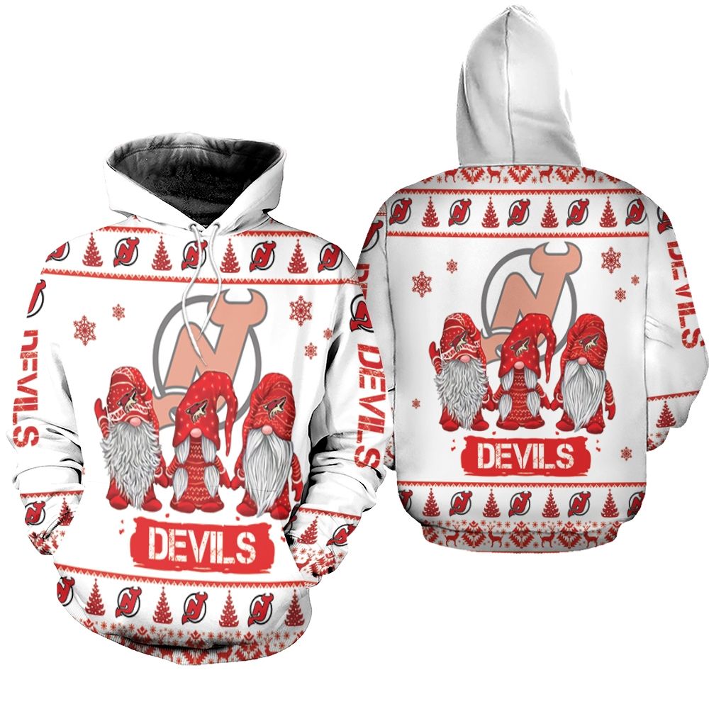 Gnomes New Jersey Devils Christmas 3D Hoodie