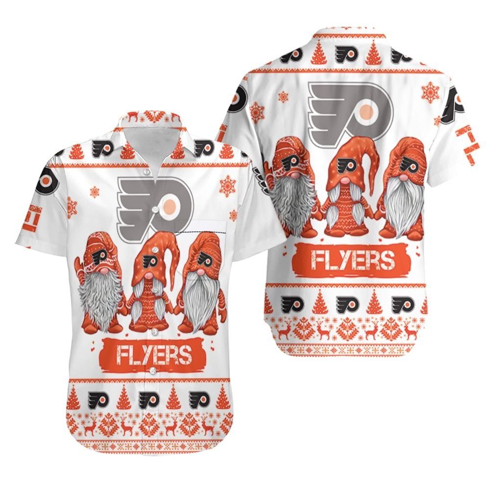 Gnomes Philadelphia Flyers Christmas 3D Hawaiian Shirt