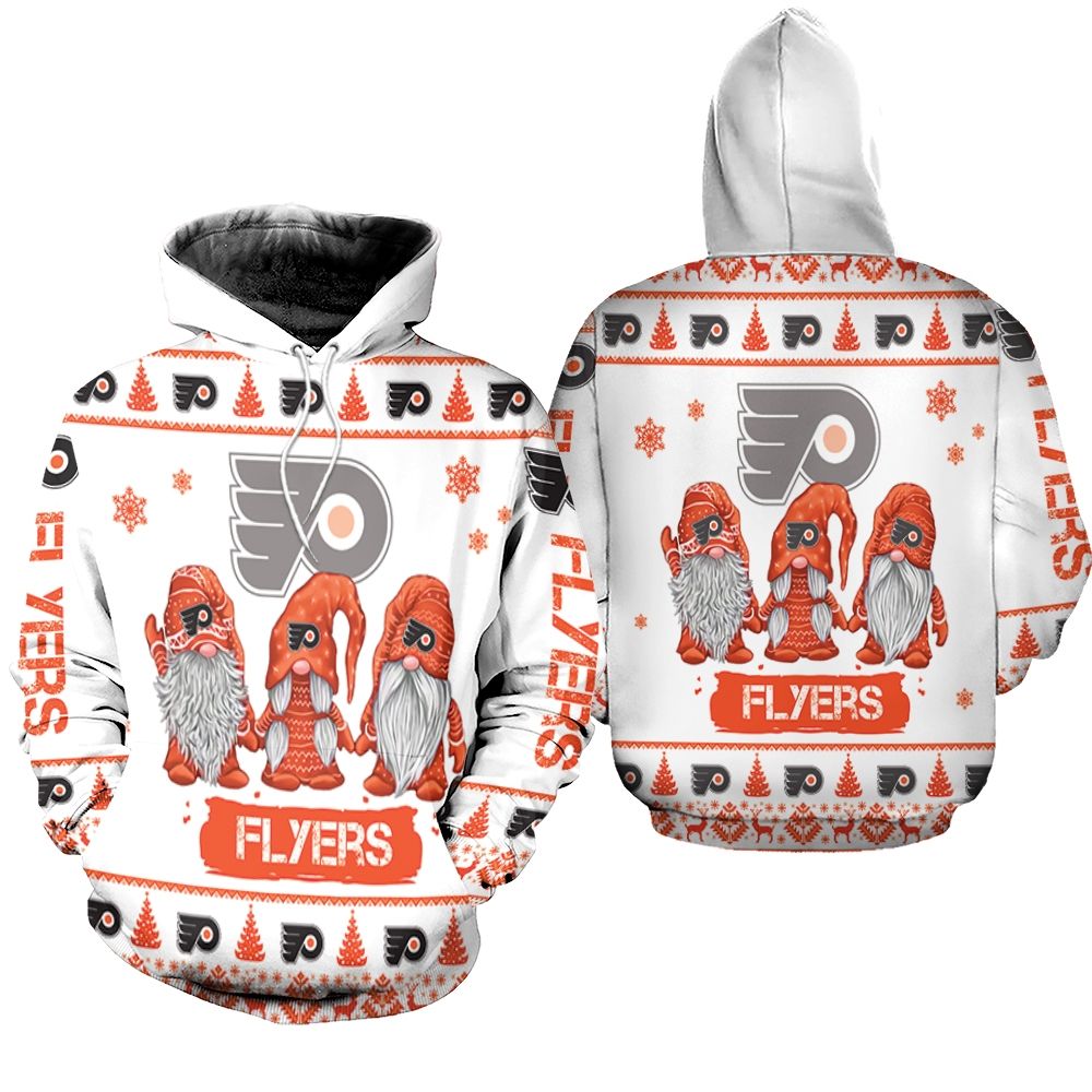 Gnomes Philadelphia Flyers Christmas 3D Hoodie