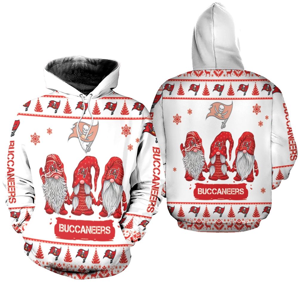 Gnomes Tampa Bay Buccaneers Christmas 3D Hoodie