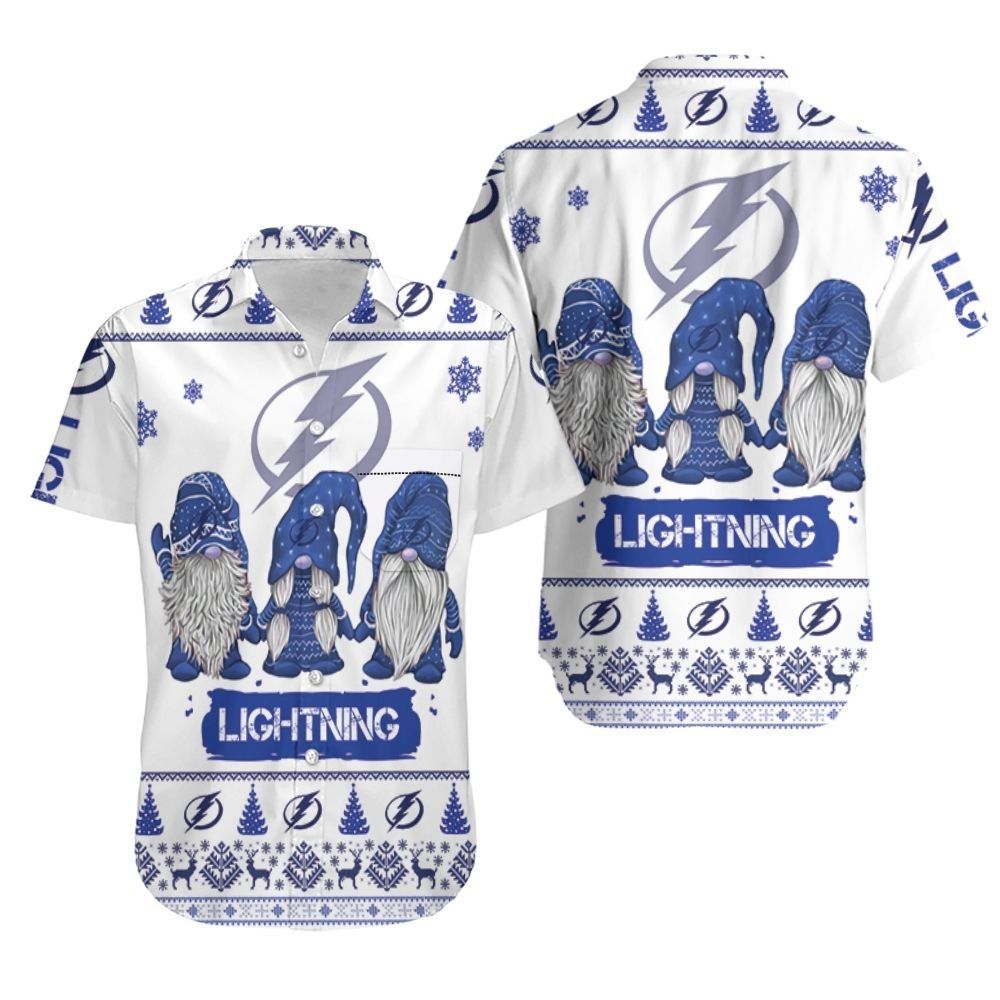 Gnomes Tampa Bay Lightning Christmas 3D Hawaiian Shirt