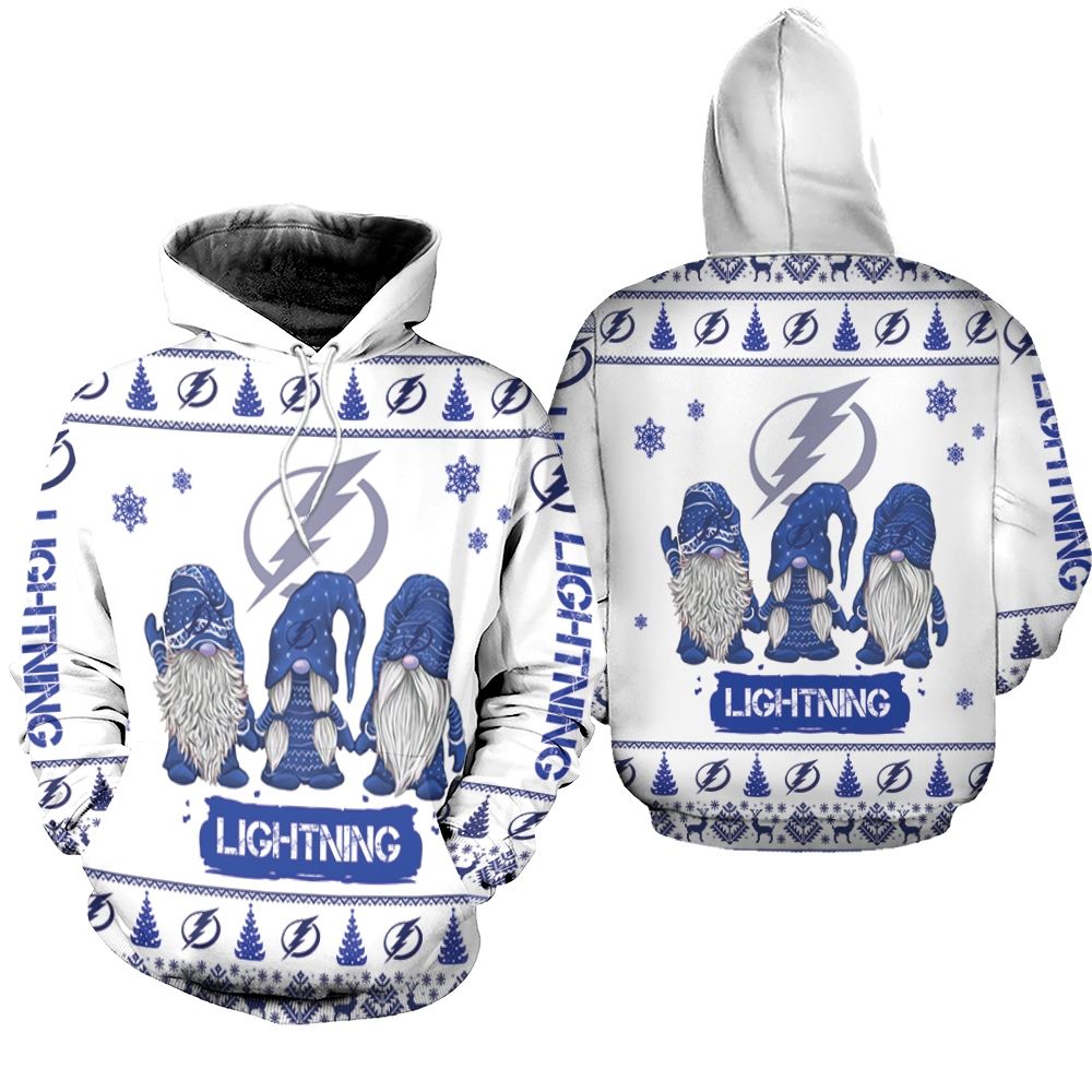 Gnomes Tampa Bay Lightning Christmas 3D Hoodie