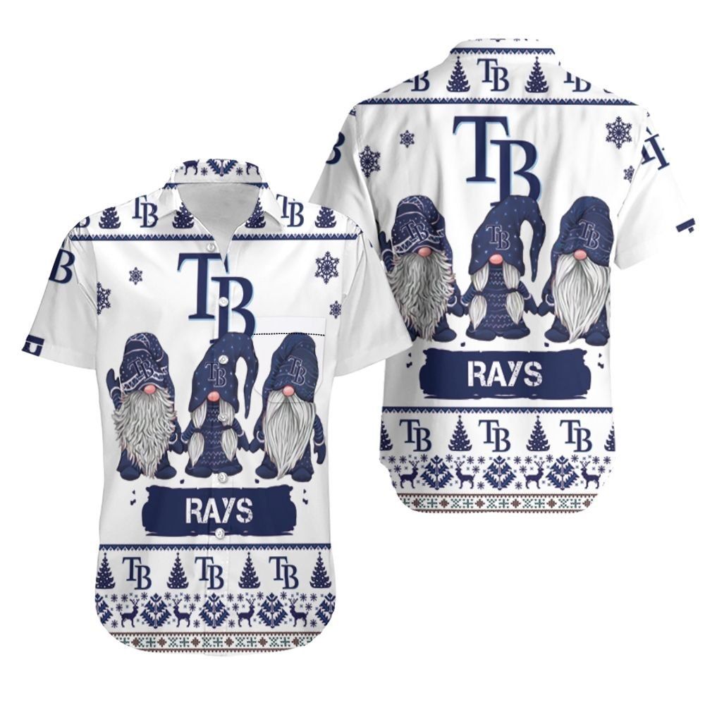 Gnomes Tampa Bay Rays Christmas 3D Hawaiian Shirt