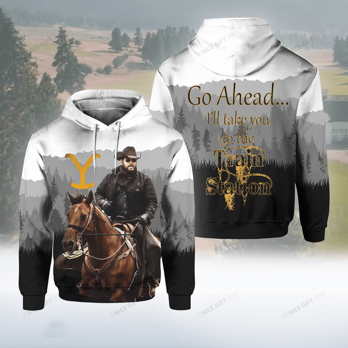 Go Ahead… I’ll Take You To The Train Station 3D Hoodie Gift For Fans