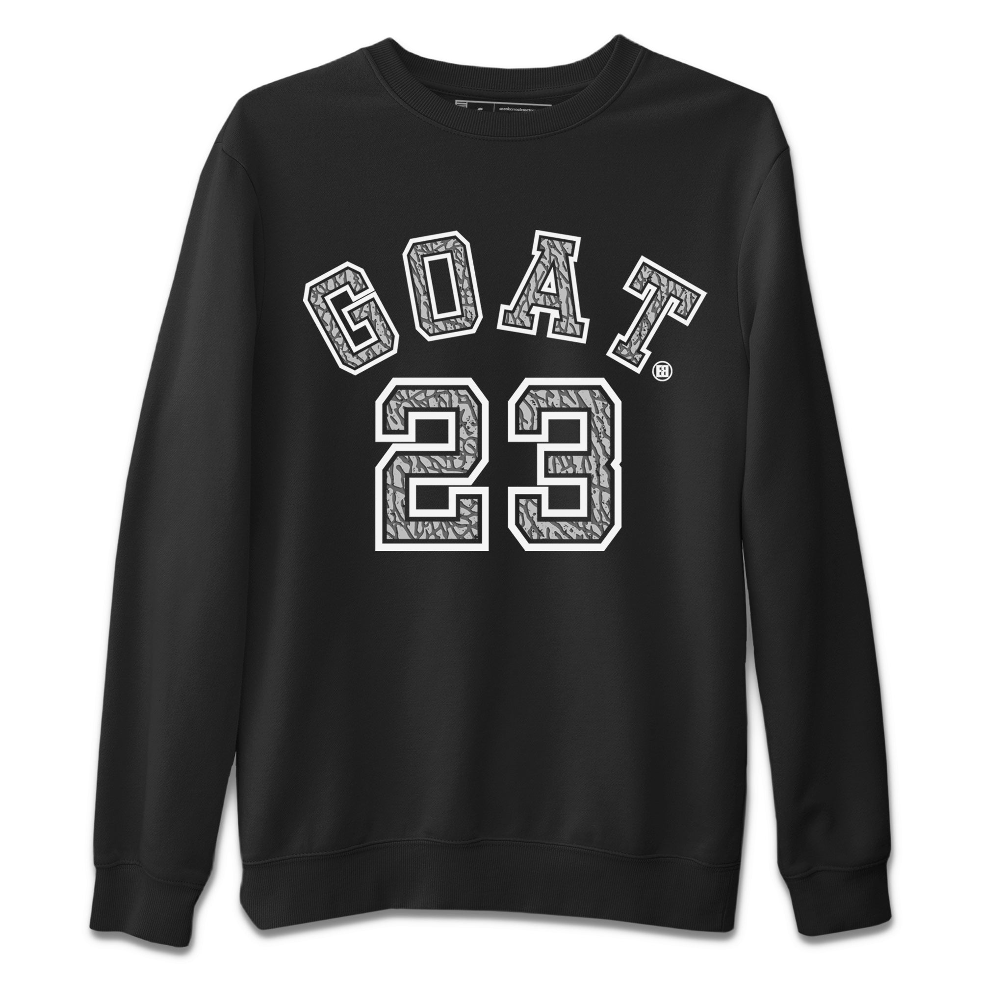 Goat 23 Unisex Sweater – Air Jordan 1 White Cement, Sneakers Matching Sweater