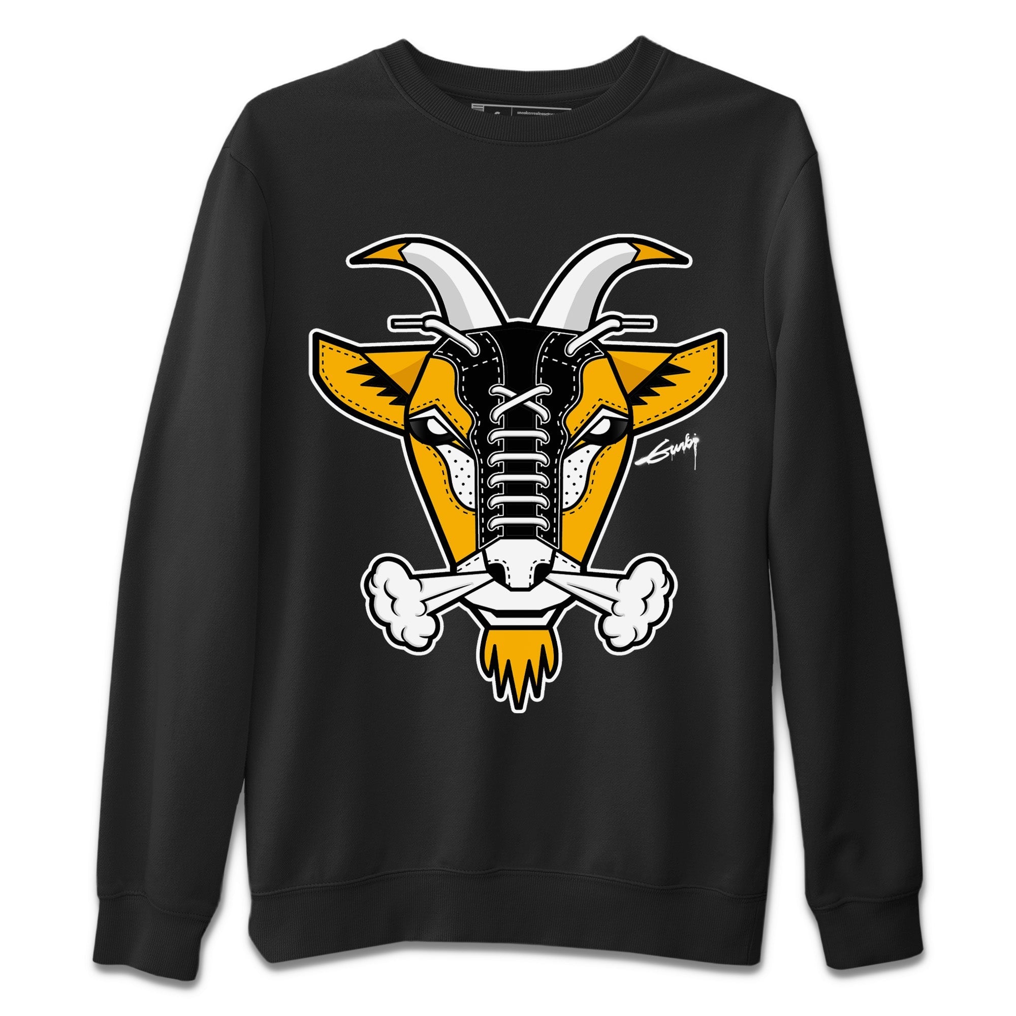 Goat Face Unisex Sweater – Air Jordan 1 Yellow Toe, Sneakers Matching Sweater