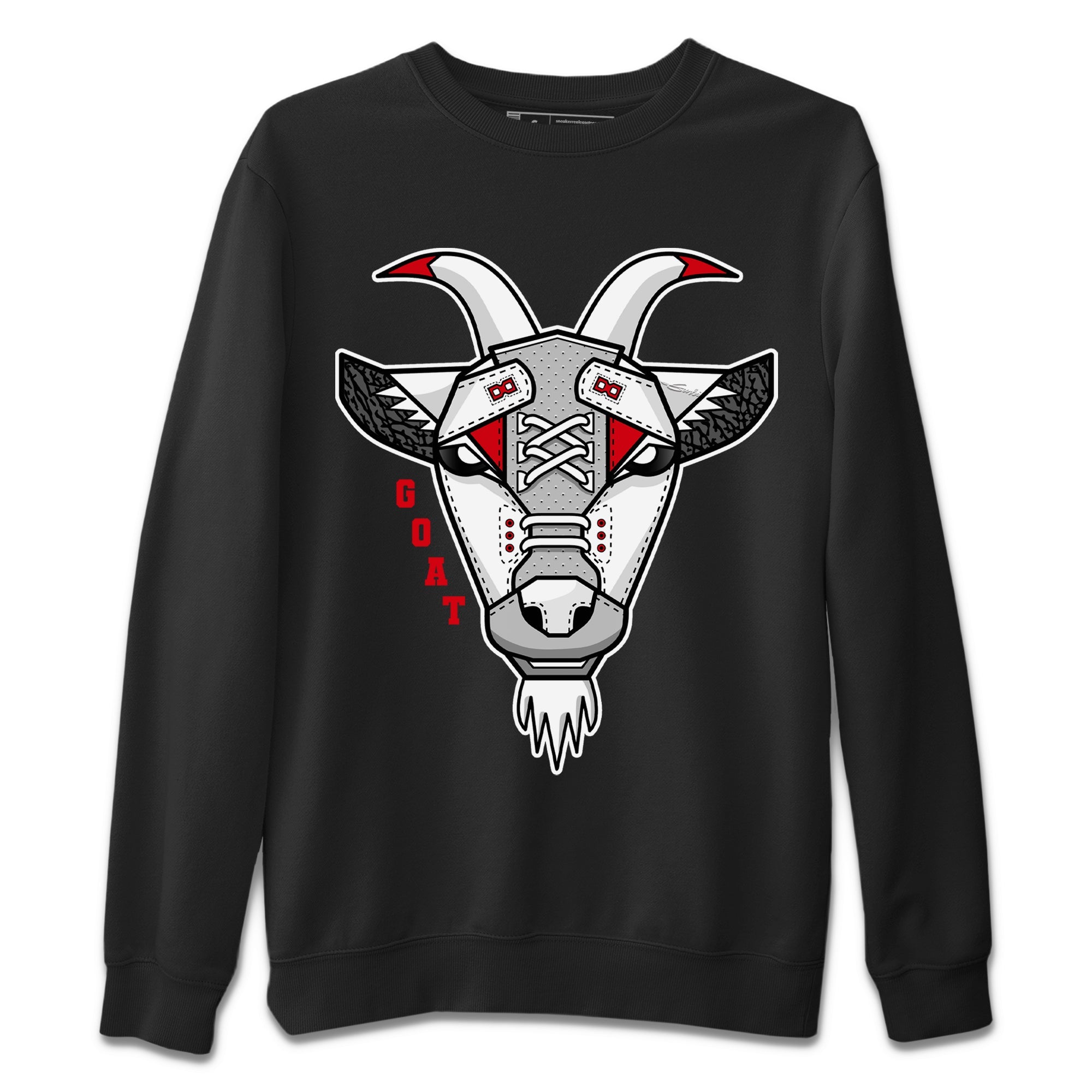 Goat Face Unisex Sweater – Air Jordan 3 Fire Red, Sneakers Matching Sweater