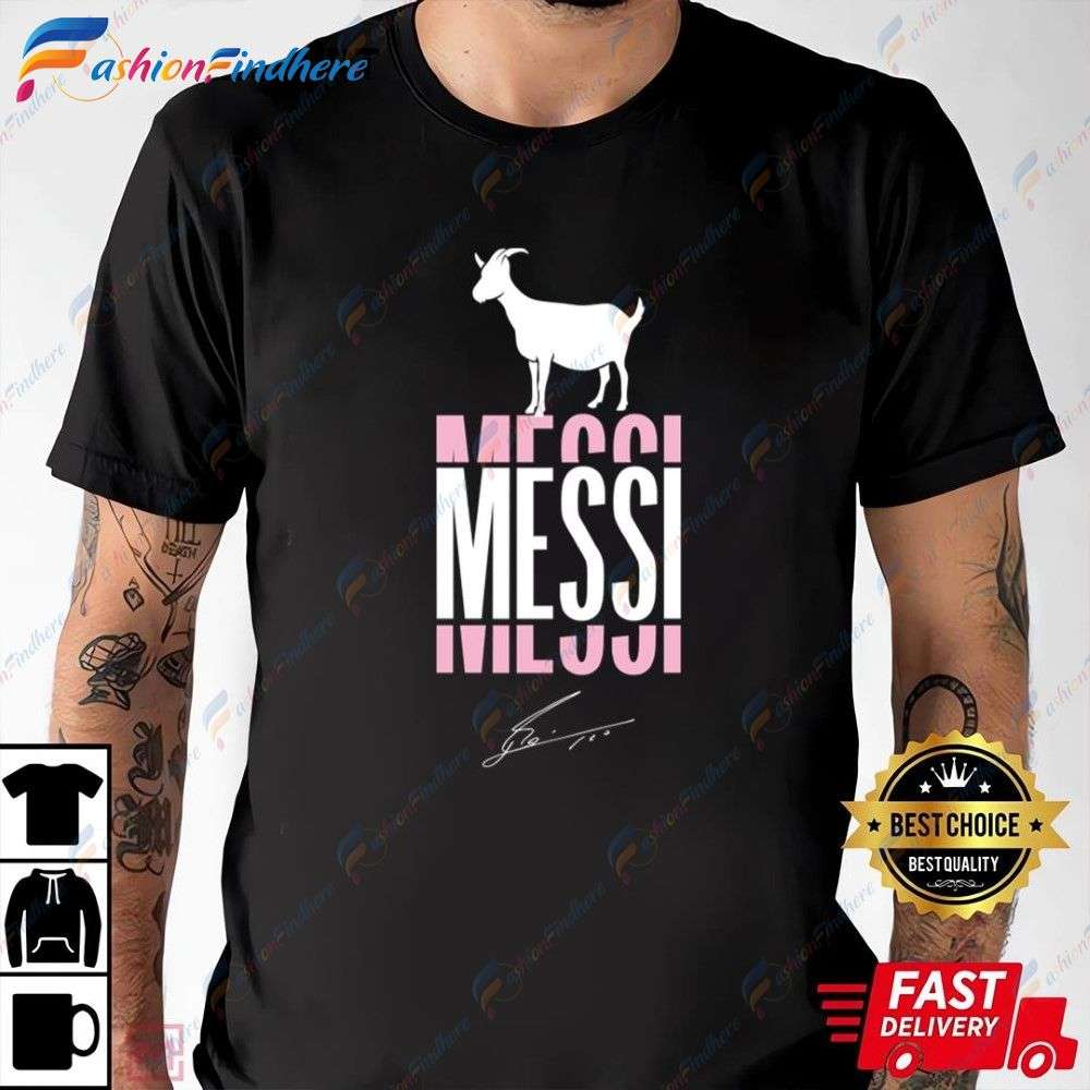 GOAT Leo Messi T-Shirt Inter Miami Edition