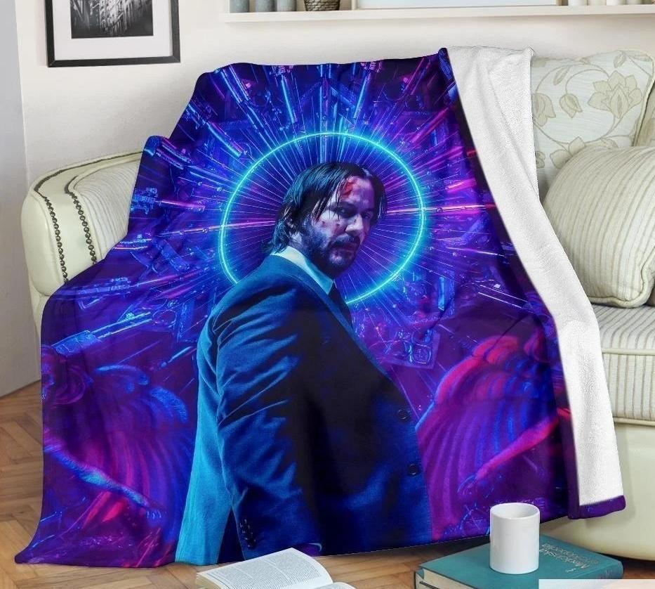 God John Wick Fleece Blanket