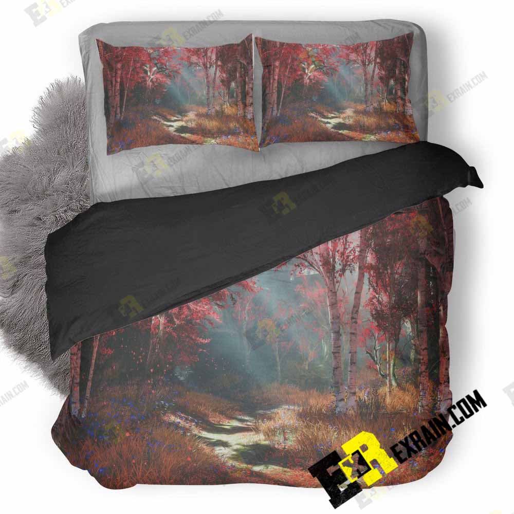 God Of War Autumn Nature Lw 3D Customized Duvet Cover Bedding Set