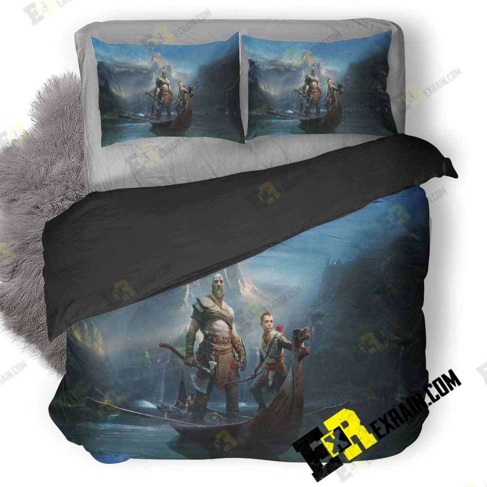 God Of War Key Art Me 3D Customized Duvet Cover Bedding Set