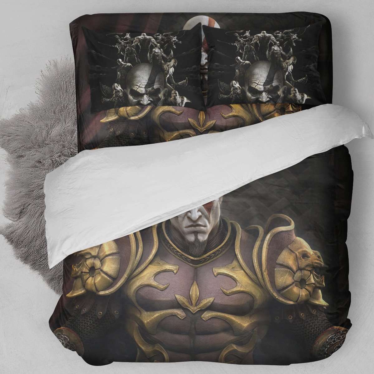 God Of War Kratos Duvet Cover Bedding Set