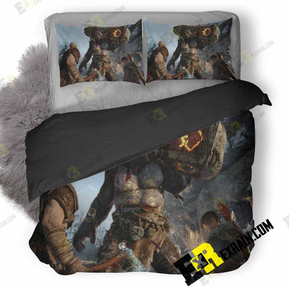 God Of War Ps On 3D Customized Duvet Cover Bedding Set