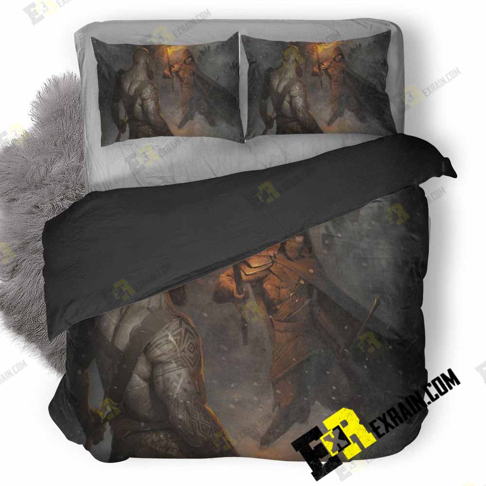 God Of War Video Game Artwork Wn 3D Customized Duvet Cover Bedding Set