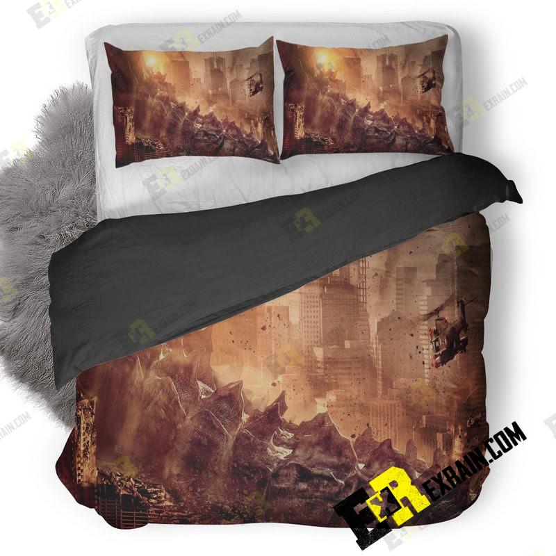 Godzilla 3D Customized Duvet Cover Bedding Set