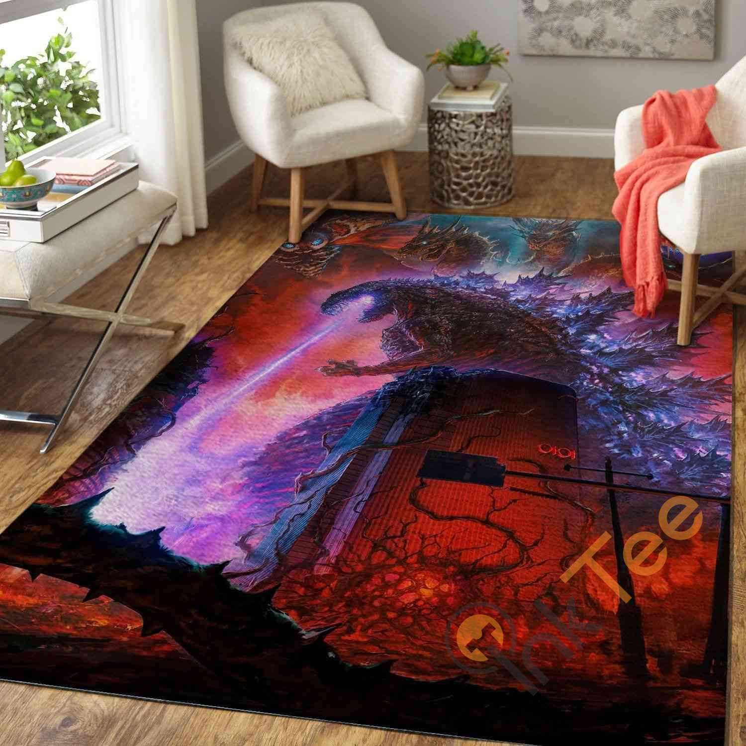 Godzilla Area Rectangle Rug